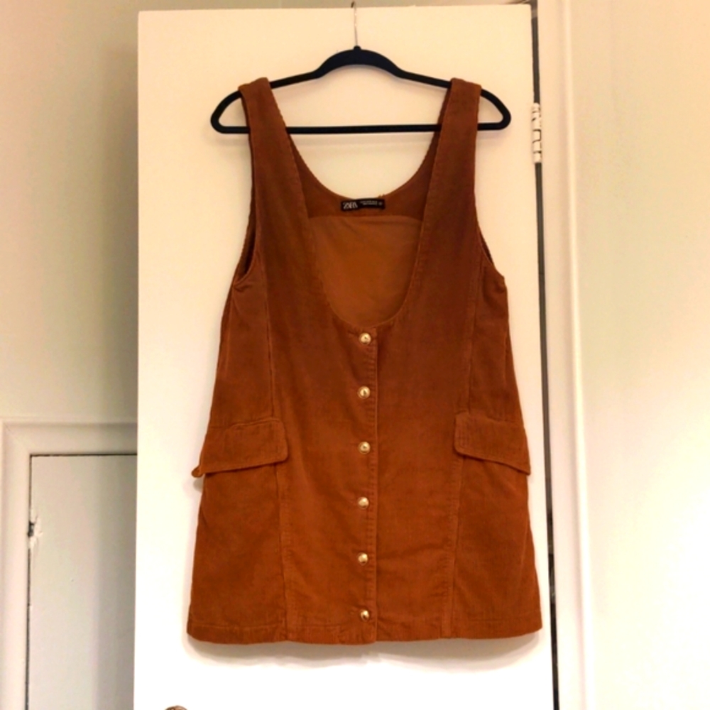 Zara pinafore dress